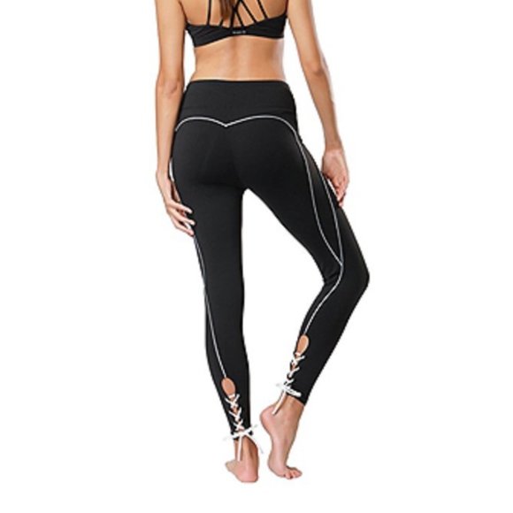 Compression Tummy Control Stretch Ankle Leggings S - Picture 3 of 7